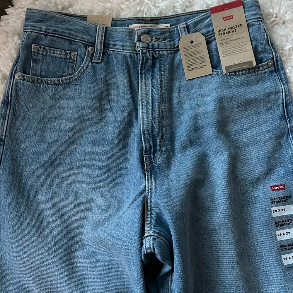 Levi’s High-waisted straight 29x29 Jeans